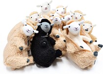 New Products Japan Acca Hills Shave Hair Small Goat Doll Children Plush Toy Birthday Gift Funny Paparazzi