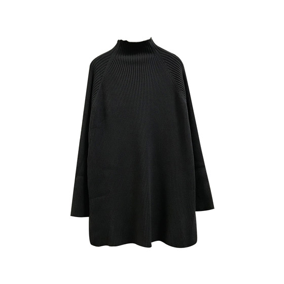 Basic and versatile ~ Maternity sweater mid-length autumn and winter Korean style soft and waxy inner high-neck loose a-line knitted bottoming shirt