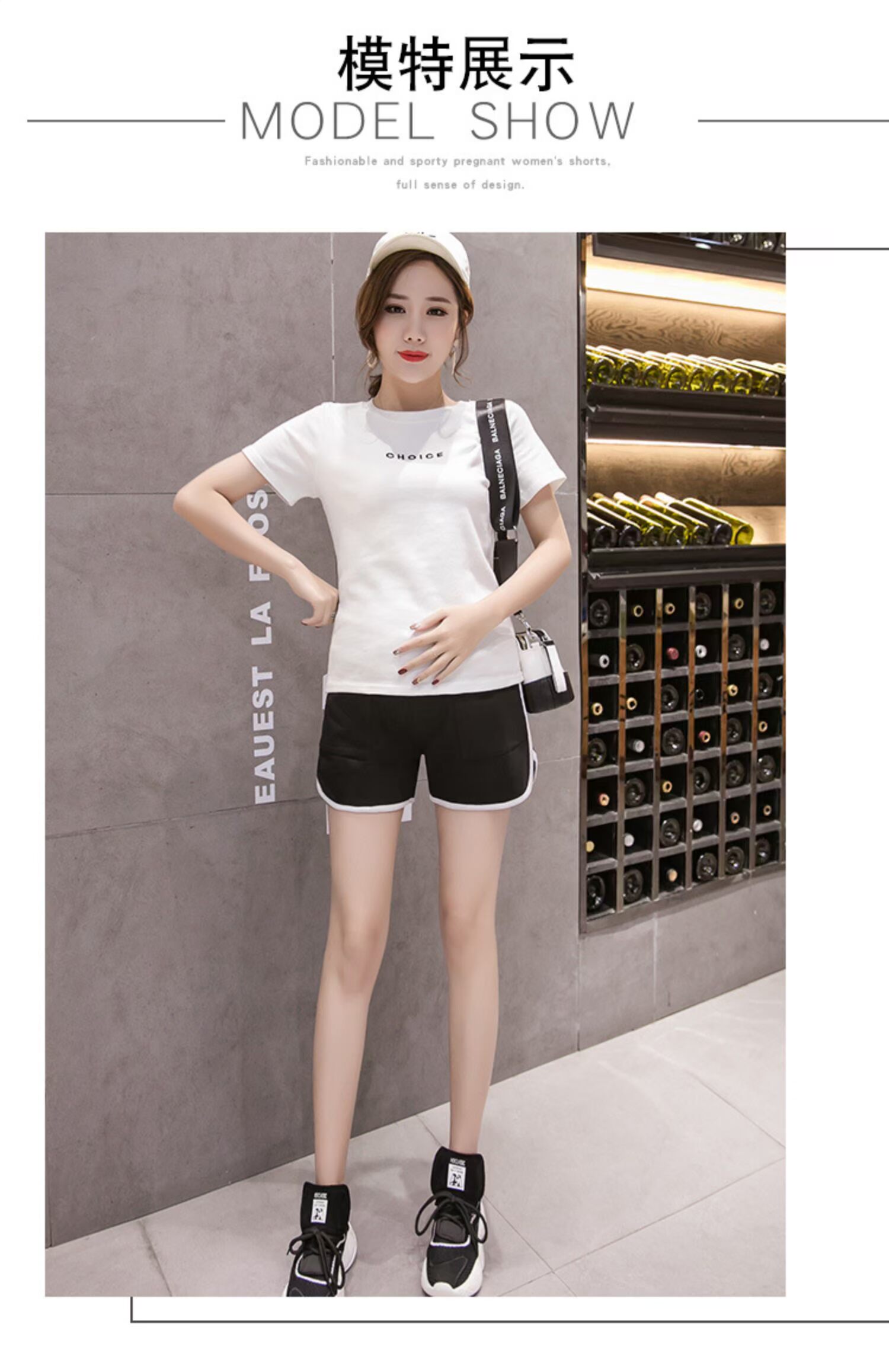 Bà bầu quần short mùa hè thời trang thể thao và giải trí mới cotton mỏng phần eo thấp quần hoang dã cỡ lớn quần legging mẹ - Phụ nữ mang thai quần / quần bụng quần legging bầu