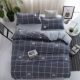 Phim hoạt hình bốn mảnh bông cotton giường ngủ nam và nữ ký túc xá 1,8m giường lanh ba mảnh