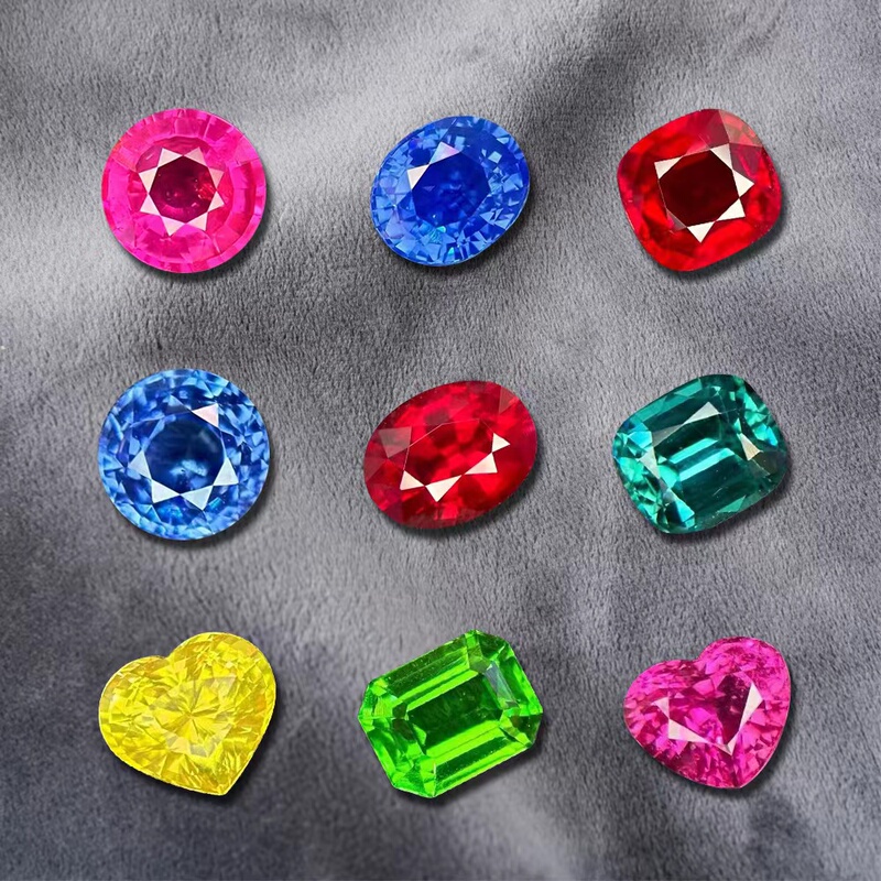 Natural Pink Ruby, Sapphire, Emerald, Labradorite, Spinel, Tsavorite Loose Stones for Rings, Pendants, Rings, and Earrings