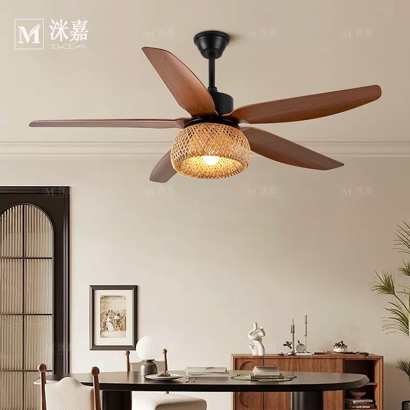 Retro Restaurant Fan Lamp, Antique-Style Living Room Chandelier, Study Room Tea Room, New Chinese Style Southeast Asian Bamboo and Rattan Chandelier Retro Restaurant Fan Lamp, Antique-Style Living Room Chandelier, Study Room Tea Room, New Chinese Style Southeast Asian Bamboo and Rattan Chandelier