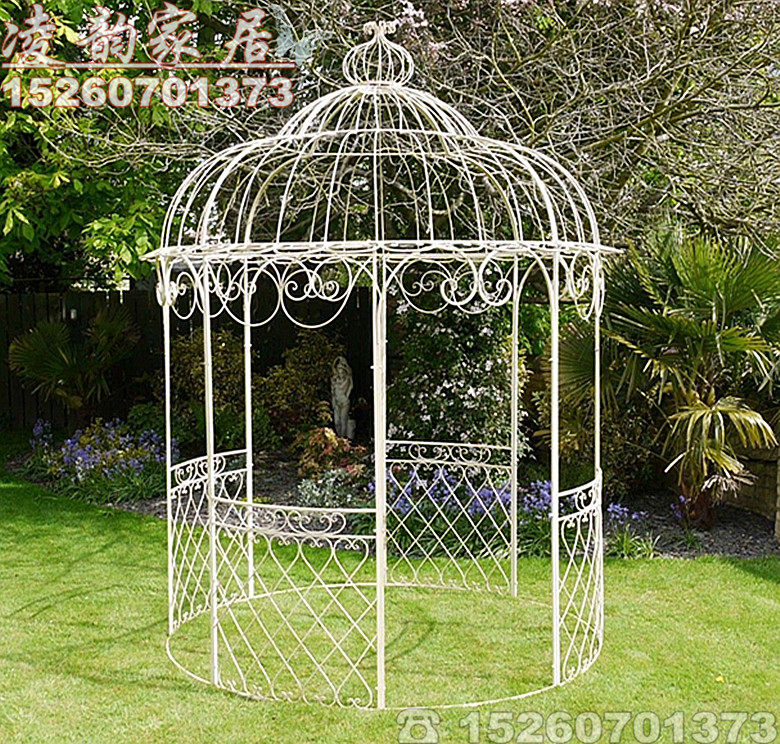 Outdoor Iron Art Great Size Bird Cage Courtyard Park Decoration Furnishing Super Large Farmstead Landscape Large Cool Pavilion Bird Cage