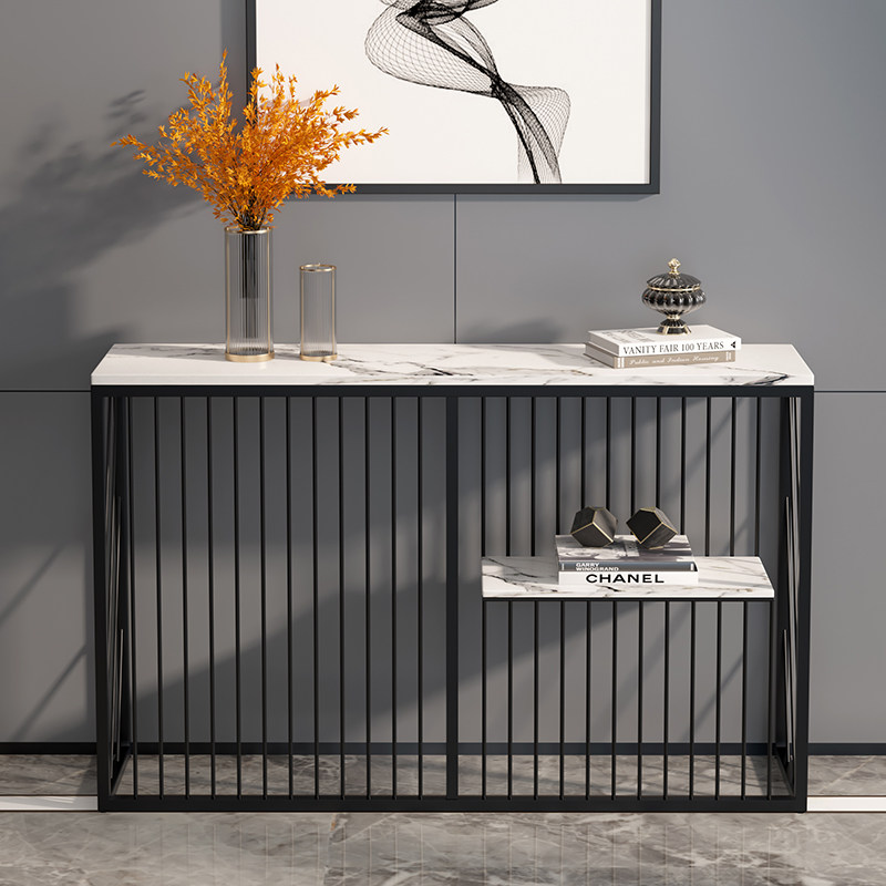 Nordic marble porch table light luxury against the wall porch table modern minimalist hotel narrow cabinet corridor decoration table