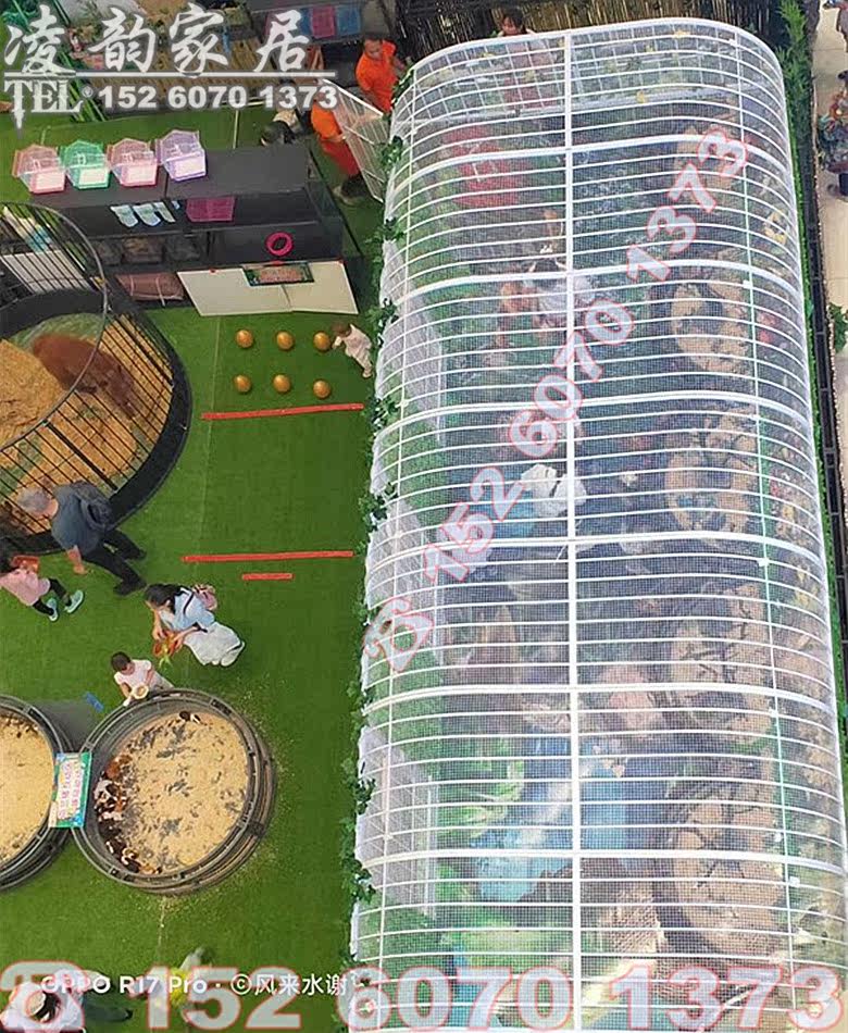 Iron Art Rectangular Bird Cage Large Adoptive Bird Parrot Octao Cage Large Size Square Extra-long Decoration Exhibition Viewing