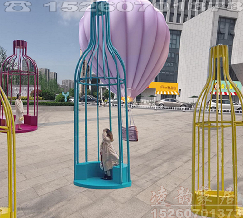 Iron Art Decoration Bird Cage Outdoor Large Dining Hall Landscape Park Courtyard Furnishing Bird Cage Seat Villa Gardening Bird Cage