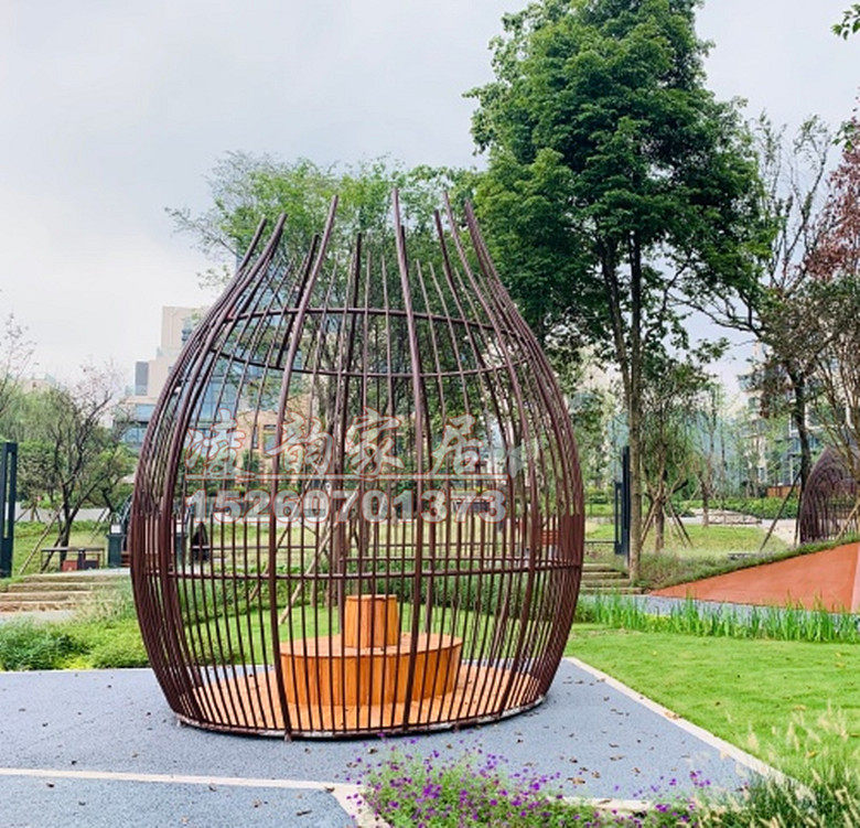 Iron Art Outdoor Decoration Bird Cage Casual Bird Cage Seat Large Dining Room Bird Cage Special Large Park Courtyard