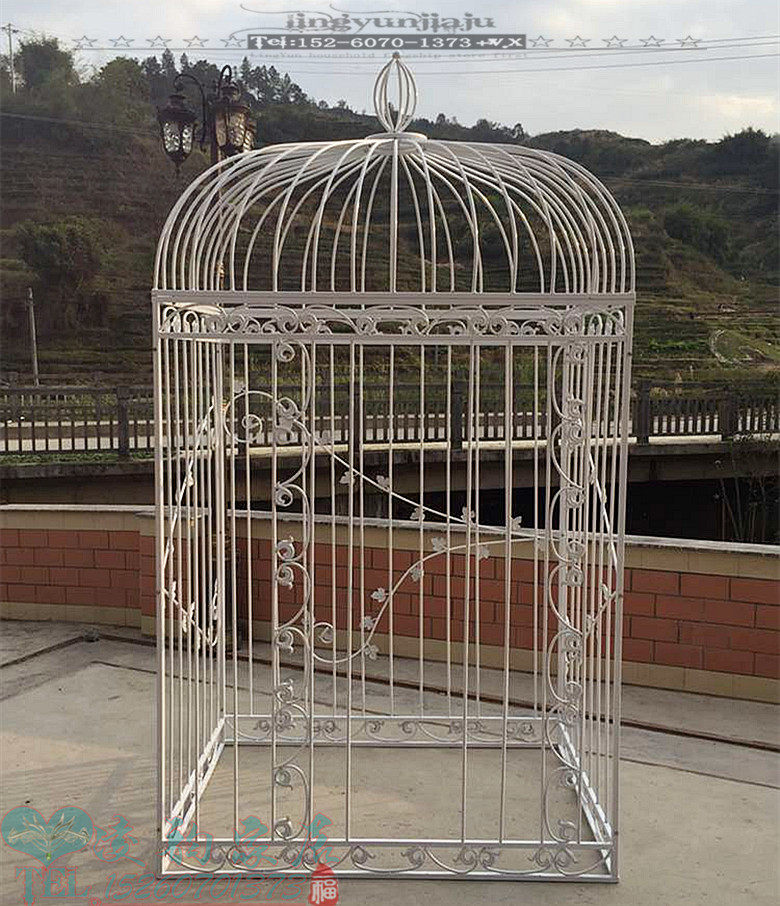 Eurostyle Iron Art Decoration Bird Cage Wedding Clothing Shop Large Pendulum Bar Stage Photography Metal Prop Superb