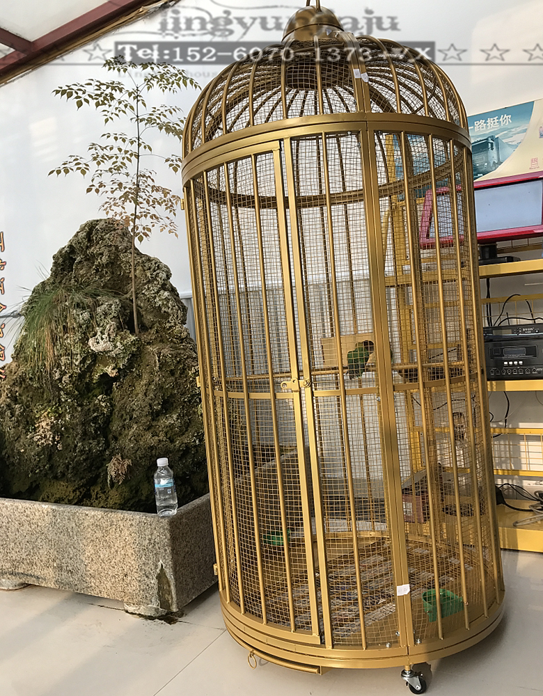 Iron metal plus Bird cage peacock cage outdoor bird cage large dining room custom