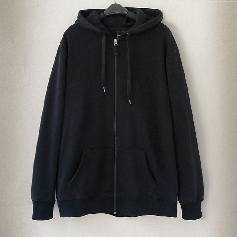 Original Jacket for Women, Spring and Autumn, Unisex Couple Loose-Fitting Sports Casual Top, Black Versatile Hooded Pure Cotton Sweatshirt, Trendy Original Jacket for Women, Spring and Autumn, Unisex Couple Loose-Fitting Sports Casual Top, Black Versatile Hooded Pure Cotton Sweatshirt, Trendy