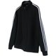 Original BF style 2023 spring and autumn clothing for couples, men's and women's three-stripes casual sports stand-up collar sweatshirts, jackets and tops trendy