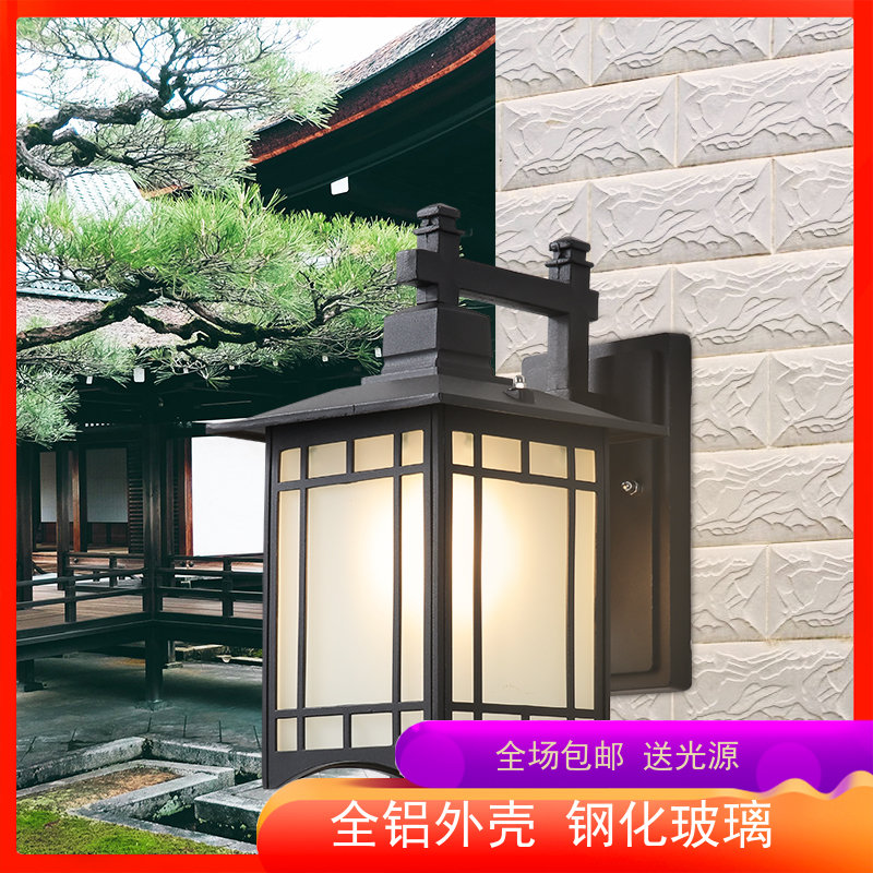 Solar Wall Light Outdoor Waterproof Garden Light Garden Villa Balcony Exterior Wall Light Chinese Outdoor Gate Pillar Light