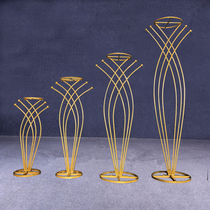 New wedding props wrought iron Mermaid Road lead wedding table flower Flower wedding table flower wedding table road guide decoration ornaments