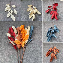 New wedding rubber leaf simulation flower wedding hall soft ceiling flower art road guide flower silk flower flower row decoration