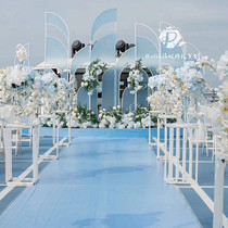 Wedding props new bohemian iron art welcome screen stage background Sun board ornaments wedding road introduction