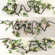 Wedding props rose Rattan 3 meters long simulation withered vine flower rose wedding decoration road guide flower arch flower