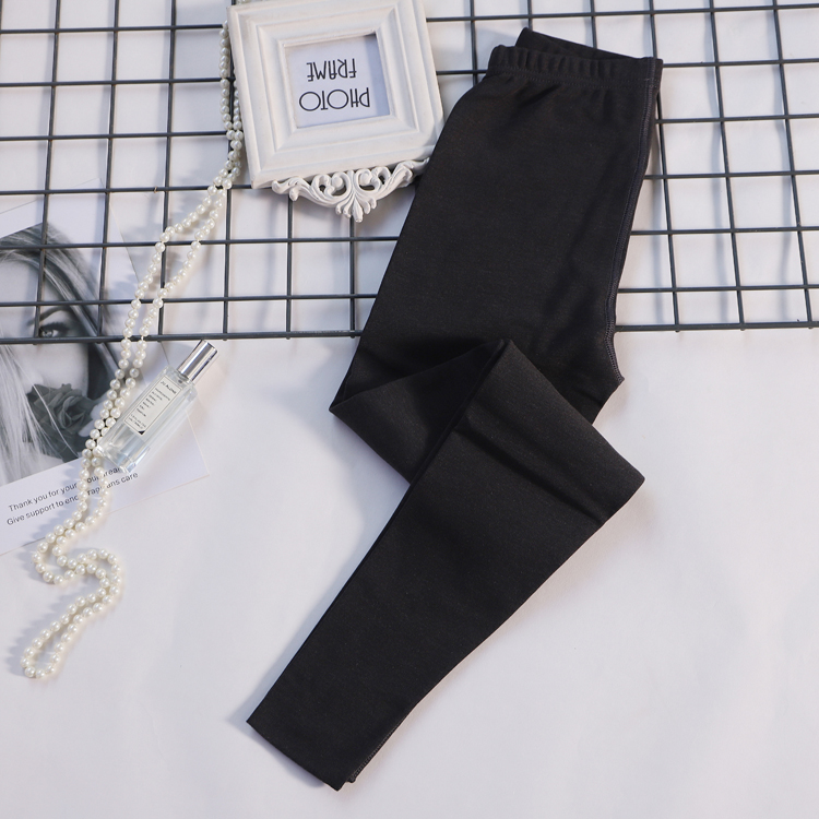 Mùa đông nhung dày cộng với quần legging nhung Phụ nữ mặc quần cạp cao cỡ lớn quần ấm là quần đen mỏng quần thun quần đũi nữ