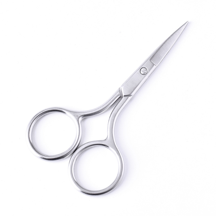 Stainless Steel Small Scissors Pointed Brow Brow Cut Straight Head Nose Hair Cut Home Beauty Makeup Cut Multipurpose Lady Cut Eyelash