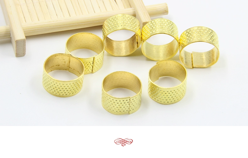 TTT thimble vàng để bảo vệ ngón tay ngón tay May công cụ DIY đồng thimble handmade cross-stitch phụ kiện may - Công cụ & vật liệu may DIY