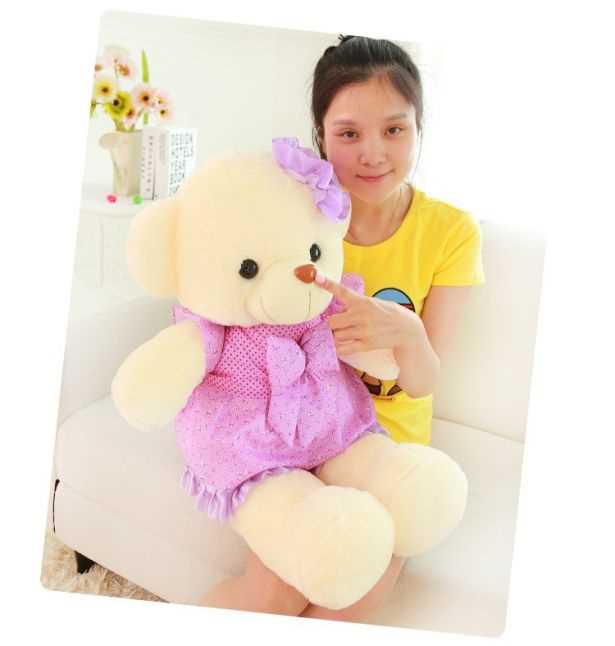Mặc váy gấu bông đồ chơi sang trọng gấu búp bê gấu trúc gấu gấu búp bê gấu con sinh nhật quà tặng nữ - Đồ chơi mềm gấu bông heo