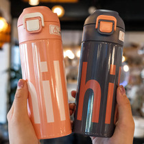 316 stainless steel insulated cups ins and womens water glasses with tea compartment high face value student portable straight drinking cup