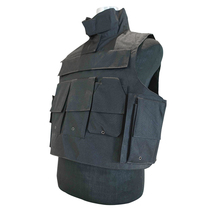 Great Wall Protection Han Edition Multi-pocket Black with neck PE second-level third-level vest