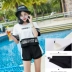 Áo tắm thể thao nữ ba mảnh ngắn tay boxer áo tắm áo tắm mỏng lửng giản dị nữ sinh nóng bỏng 	bộ áo tắm 2 mảnh Bộ đồ bơi hai mảnh