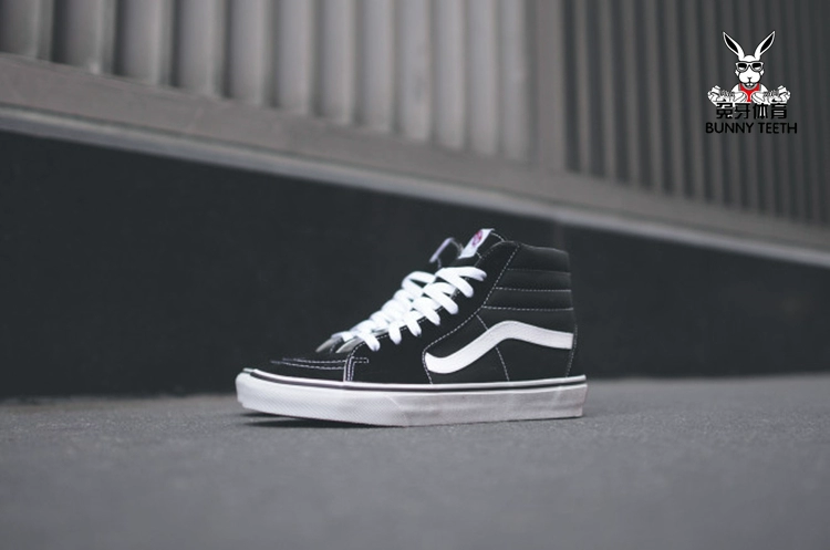 Người hâm mộ VANS ghép đôi giày cao cổ điển retro để giúp giày nam và nữ SK8-HI giày vải bạt VN-0D5IB8C - Plimsolls