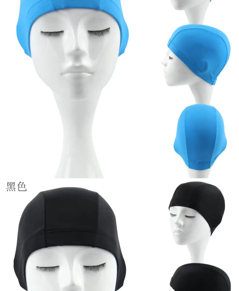 Tăng tai cho nam và nữ lông dài mũ bơi thiết bị bơi nylon nhiều màu mũ bơi không ướt tóc