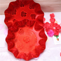 Wedding supplies candy plate thick plastic fruit plate wedding wedding banquet melon fruit plate festive props wedding fruit plate