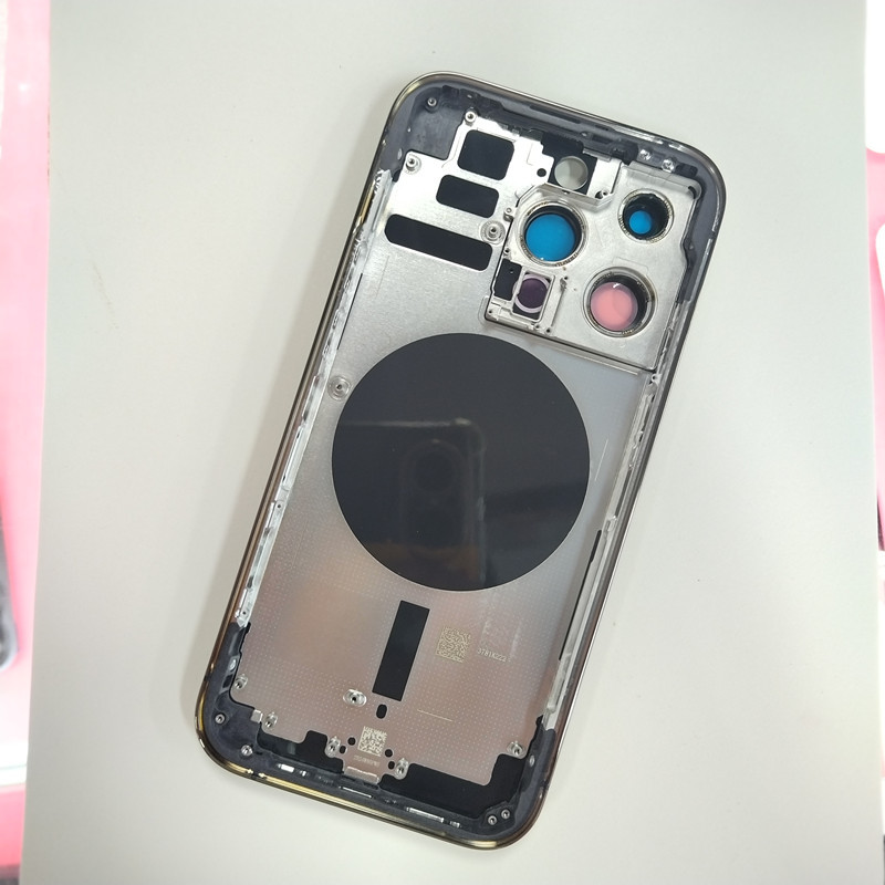 Suitable for Apple 11 12 13Mini Xsmax Middle Frame Rear Glass Alloy Protective Frame Border Rear Shell Assembly
