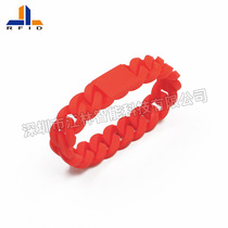 Factory direct rfid waterproof drop-resistant smart twist silicone wristband twist silicone bracelet TK4100