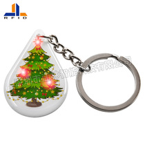 Fudan ICF08 flash LED drop glue card rfid custom pattern printing company attendance ic Radio frequency card