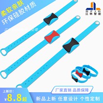 ICID personalized custom silicone wrist strap custom printing lettering bath amusement identification consumer bracelet