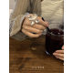 Big flower ring ~ Metal presence open ring ring fashionable minimalist fashion high-end simple Korean