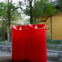Buddhas youth Hangzhou electronic lamp candle pair of electric candle swinging piece 2 clothes pair with logo smoke-free