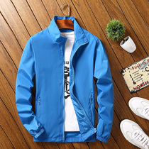 2020 Spring and Autumn Mens jacket stand up collar sports casual jacket student class uniform can be customized pattern LOGO windbreaker