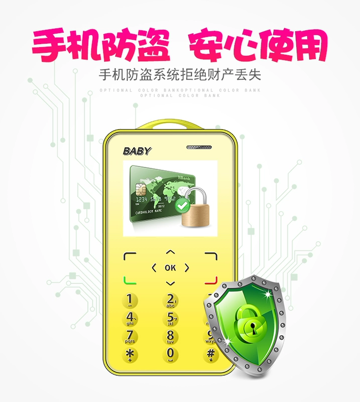 Viễn thông di động Unicom mini dễ thương siêu mỏng siêu nhỏ cá tính nam và nữ sinh viên trẻ em KUH V3 thẻ điện thoại di động