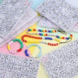 Бусины с буквами, набор, браслет, ожерелье ручной работы, цепочка, аксессуар, аксессуары, английские буквы