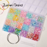 Стеклянная стальная проволка, светлый набор, 24 ячеек, 14 грамм, 5800 шт, широкая цветовая палитра