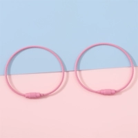 Розовая стальная проволка, баллончик с краской, брелок, 50mm, 1.5mm, 15см, 2 шт