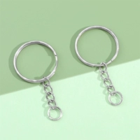 Брелок с косичкой, диаметр 25мм, 25mm, 1.2mm, 45mm