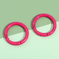 3 # роза красная | сплав, окрашенный распылением, цвет, круглая форма около 30 мм, 2 шт.