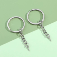 Брелок, диаметр 30мм, 30mm, 1.7mm, 65mm