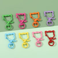 53# Случайно смешанные цвета | Брелок сплав + железный спрей котенок 21х34м 5 шт.