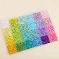 Рекомендация магазина № 24 сетка | Набор стеклянных рисовых бусин диаметром 3 мм, 6,5 г в сетке, серия Macaron, около 5200 шт., 1 коробка/упак.