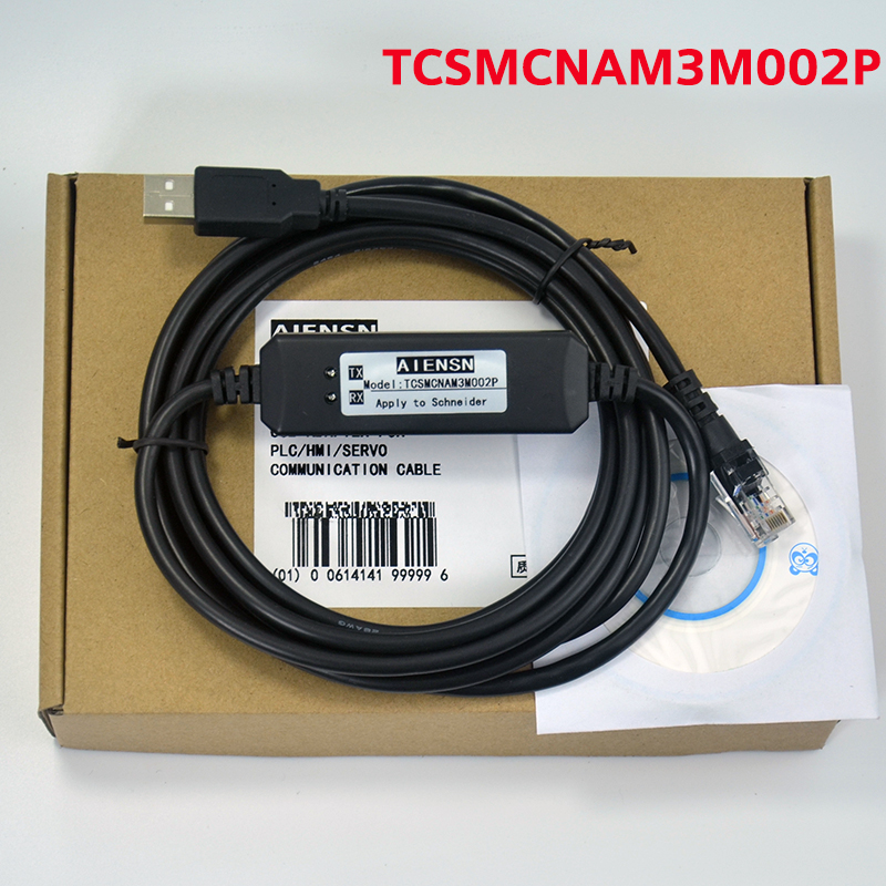 Suitable for Schneider ATV frequency inverter LXM servo debugging cable TCSMCNAM3M002P Download data line