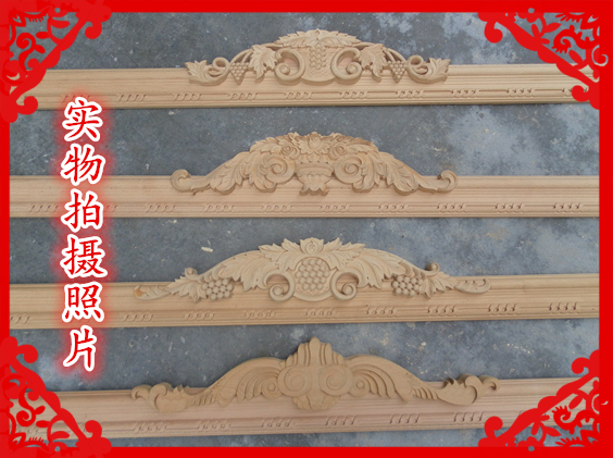 Factory Direct Sales of European-Style Solid Wood Carved Decorative Background Wall Wood Moldings, Door Frame Moldings, Picture Frame Moldings, Door Head Moldings, Dongyang