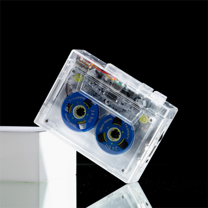 Transparent tape player tape player USB transcription MP3 tape walkman nostalgic retro cassette player