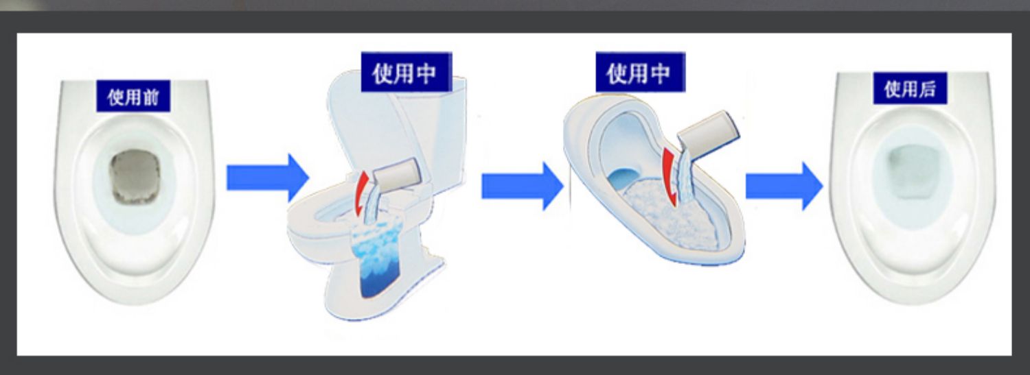 【日本直邮】KOBAYASHI小林制药 家用马桶除垢去黄清洁剂粉末 洁厕神器 3袋入